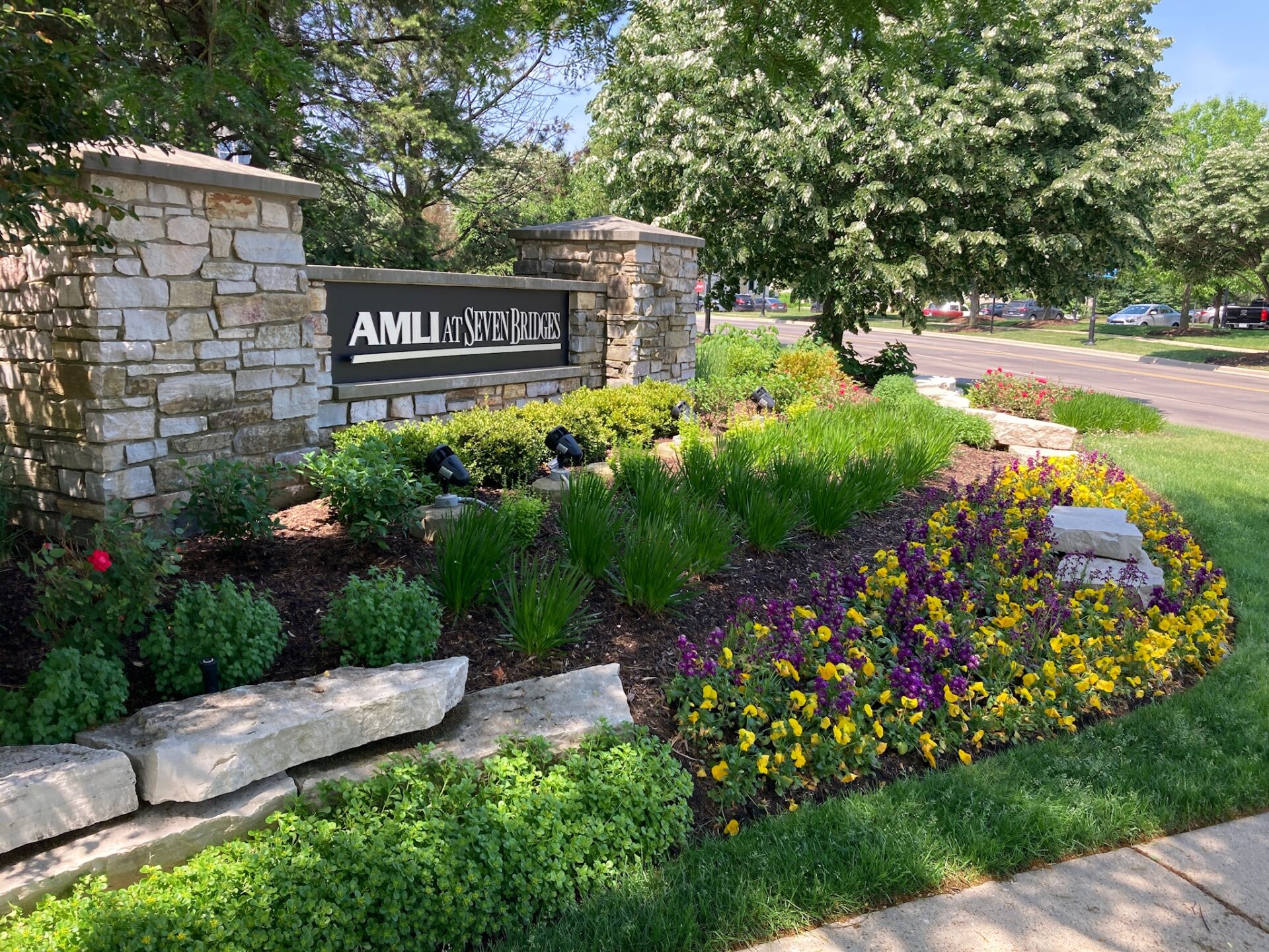 Stone sign for 
